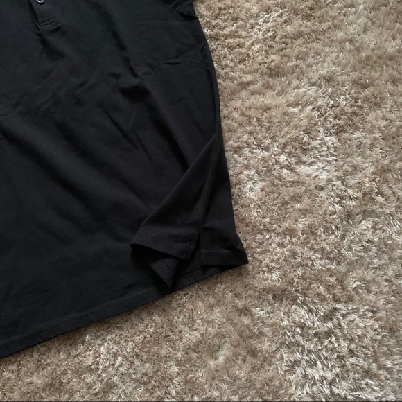 Extra Small Black Stretchable Simons Polo T-Shirt - Picture 5 of 7
